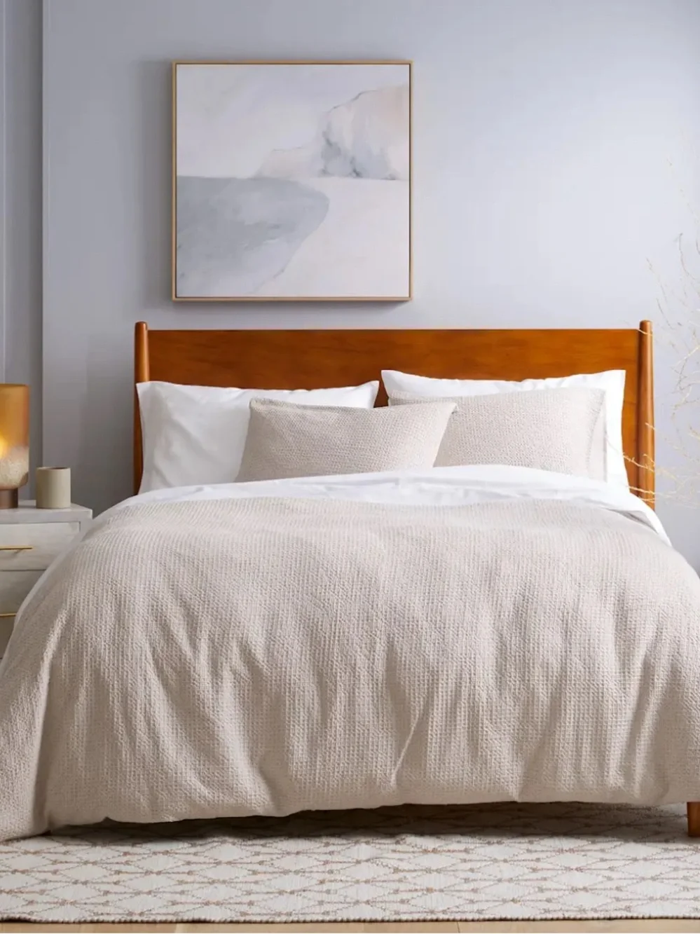 Quince Organic Luxe Honeycomb Duvet Cover Set - Home Bedding